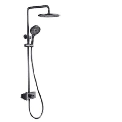 China Without Diverting New Design Black High Pressure Rush Showers Head Set For Bathrooms for sale