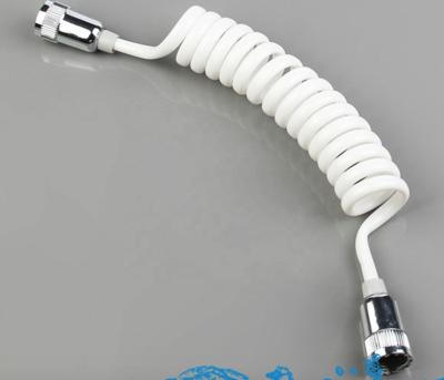 China Without Needles Plastic Bathroom Shattaf Bidet Shower Sprayer Bidet Holder Spring Spiral Hose 1.5m Nut Chrome Plated for sale