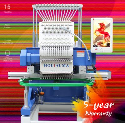 China Hotels HOLiAUMA Industrial One Head Flat Happy Embroidery Machine Japan Embroidery Machine China Factory Biggest for sale