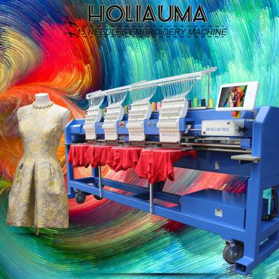 China HOLiAUMA Four Head Embroidery Hat/T-shirt/Flat/3D/Towel/Leather/Jacket Embroidery Machine For Cap Jacket Lace Wedding Dress 3D Puff Embroidery Machine For Sale for sale