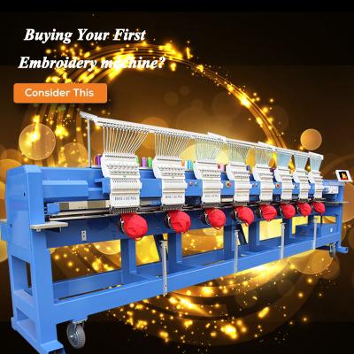 China Garment Shops 3 Years Warranty Industrial Embroidery Machine For Sale HO1508H 8 Main Embroidery Machine Price 450*500mm Cheap High Quality for sale