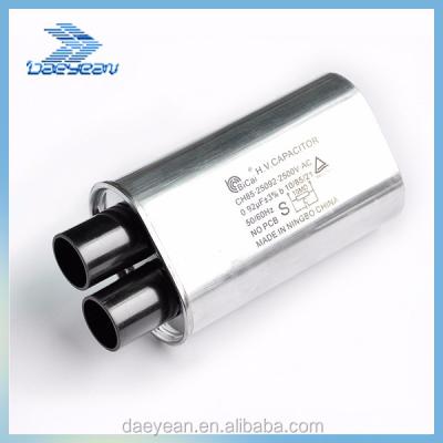 China RF Capacitor 0.5uf-1.5uf 2500vac Oil Immersed / Microwave Capacitor For Microwave Ovens for sale