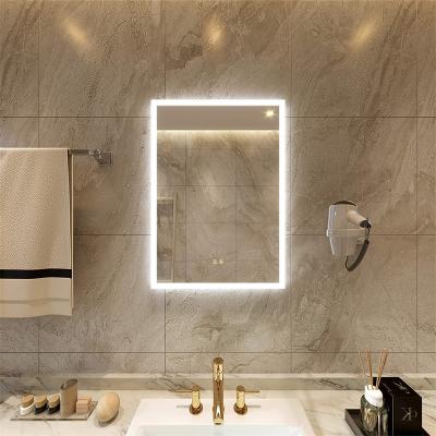 China Custom Modern Bathroom Wall Mounted Illuminated Illuminated Light Touch Smart Switch Mirror LED Smart Bathroom Mirror for sale