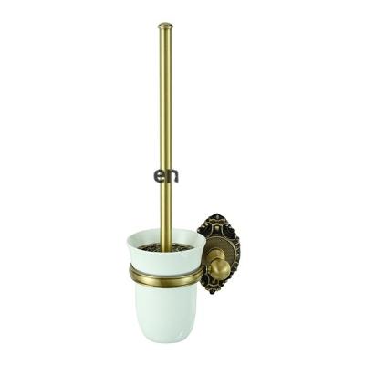 China Traditional antique brass toilet brush for sale