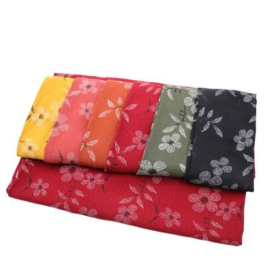 China 100% Sustainable Polyester Fabric CEY Plain Weave Print Fabric For Women Head Turban for sale