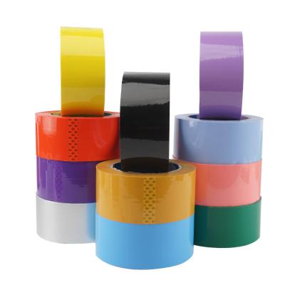 China Free sample waterproof colorful transparent bopp custom printed packing tape for sale