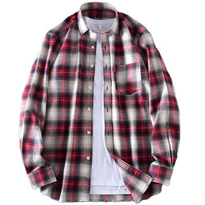 China British High Quality Fashionable Full Sleeve Plaid Anti-pilling Autumn New Men's Style Casual Shirts 2021 for sale