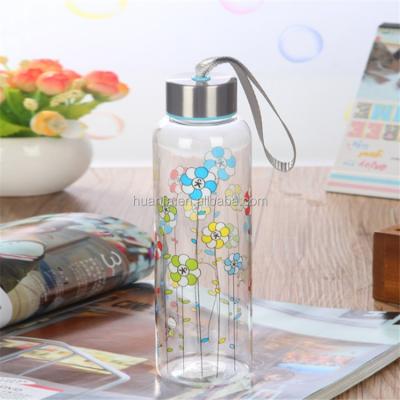 China 2016 Novelty Sustainable Sport New Products Plastic Shaker Water Bottle With Stainless Steel Lid For Promotion for sale