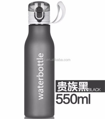 China 19oz Private Label BPA Free Frosted Plastic Water Bottle / Thermos Sustainable Bulk Items Sports Bottle With Superior Impact Resistance for sale