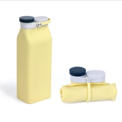 China Viable Material Collapsible Water Bottle For Milk Free Bag Travel BPA Silicone Accessories Custom White Sport OEM Customized Anti Customized for sale