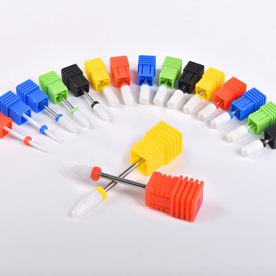 China Durable Electric Ceramic Nail Drills Grinding Machine Burs Drill Bit for sale