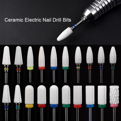 China Durable Ceramic Rotary Electric Cutter Manicure Folder Electric Cutter Manicure Machine Accessories Manicure Drill Bit Nail Milling Tool for sale