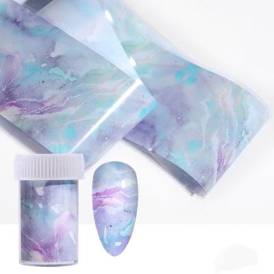 China Finger Nail Art 24 Colors Nail Foil Laser Halo Dye Starry Stickers - Foil Stickers Sky Manicure For Nail DIY Decoration for sale