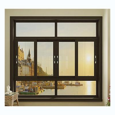 China Magnetic Screen Hot Sale Aluminum Frame Sliding Glass Window for sale