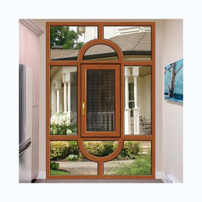 China Magnetic Aluminum Screen Factory Price Casement Window Double Glazed Windows for sale