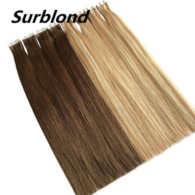 China Wholesale High Quality Double Drawn 100% Human Human Hair Extensions Hot Natural Remy Tape In Hair Wave Sale Hair Extention for sale