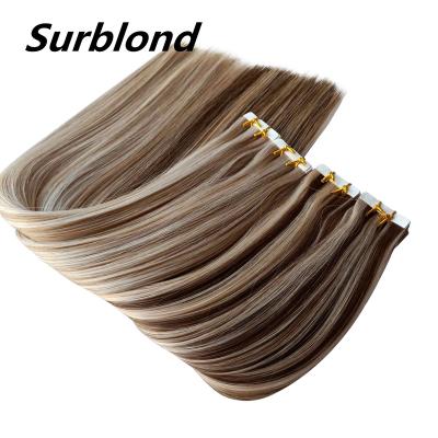 China Double Sided 100% Adhesive Hair Tape In Hair Extensions Accent Invisible Hair Tape In for sale