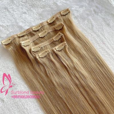 China Hot Selling 2020 Silky Straight Straight Hair Russian Hair Weave Weave Clip in Single Weft Remy Human Hair Extensions Silky Colors ANY >=60% for sale