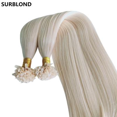 China Top Quality 100% Brazilian Silky Straight Virgin Remy Human Hair Double Tip Nail Extension Double Wave Wave Cuticle Cuticle Aligned U Tip for sale