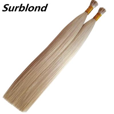 China Natural Wave RTS Ready To Ship Full Cuticle Aligned Double Shot Russian Italy Keratin I Tip Hair Extensions Individual Hair for sale