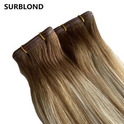 China 100% Silky Straight Unprocessed Raw Wave Body Wave Crochet Braid Hand Tied Virgin Hair Weft Durable Free Sample Flat Extension Hair Wefts for sale