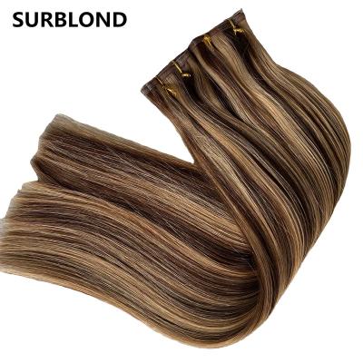 China Silky Straight Wave Deep Ends 100% Virgin Russian Hair Cuticle Aligned Double Drawn Flat 12A Wefts for sale