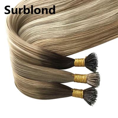 China 100%human Hair Extensions Best Hot Selling Virgin Hair Cuticle Russian Double Pulled Nano Ring Aligned Hair Nano Ring Elsa24 for sale