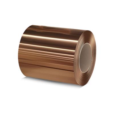 China SUS 201 Rose Gold PVD Color Stainless Steel Sheet In Coil for sale