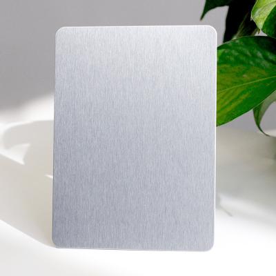 China 304/304L No 4 Finish Anti-fingerprint Stainless Steel Sheet With PVD Silver Coating For Exterior Wall Decoration for sale