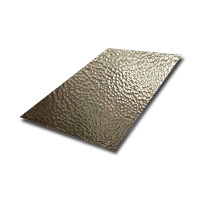 China 304 Hammered Stainless Steel Sheet Textured Decorative Plate for sale