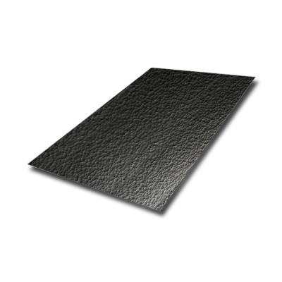 China Hammered Metal Sheet 304 316 Black Stainless Steel Sheet Cladding Ripple Shape for Wall Panel for sale