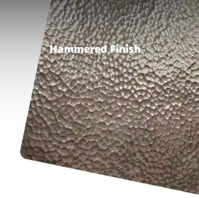 China Custom Designs DIY Textured Hammered Metal Sheet Handcrafted Hammered Stainless Steel Sheet for sale