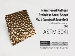 AISI 304 316 PVD Rose gold color honeycomb Patterned plate stainless steel texture Sheet