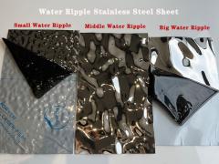 Customized texture metal sheets water ripple stainless steel sheet