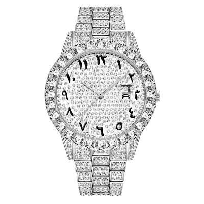 China 2020 best-selling Amazon date hit men's designer Iced Out Watch diamond hip automatic men's watch hops for sale