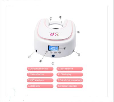 China Professional LED Gel Salon Product LED Nail Dryer Nail Lamp Factory Supply X8 Fast Cure UV Led Nail Lamp for sale