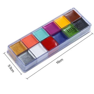 China Gorgeous Color Face Makeup Halloween Body Painting Oil Festival Party Waterproof Long Lasting Makeup Tool Painting Original Manufacturer China Supplies for sale