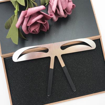 China New 1PC Eyebrow Ruler Easy Makeup DIY Shaping Position Measuring Tools Eyebrow Stencils Ruler Beauty Balance Tattoo Stencil Template for sale