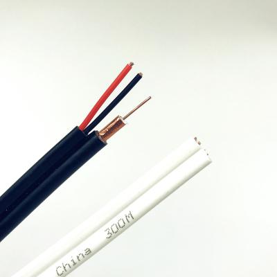 China CCTV/CATV/ANTENNA/DVB Factory Supply 20m/30m/50m/75m/100m RG6 2C Power CCTV Camera Cable Specification Coaxial Cable for sale