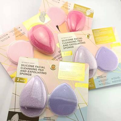 China New Trends Recyclable Slipper Shaped Magic Face Wash Cleaning Sponge Reusable Face Wash Glove Remove Makeup And Wash Face Pad for sale