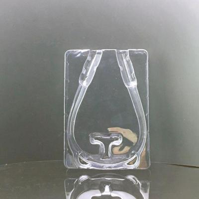 China Disposable Customized Clear Blue Tooth And Earphone Earphone Tray Box Plastic Acrylic Packaging for sale