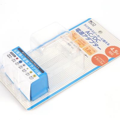 China Disposable Customize Eco-friendly PVC PET Plastic Packaging Wholesale Clear Blister Packaging With Slipping Printed Card for sale