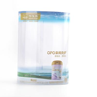 China Wholesale Disposable Customize Transparent Tube Clear Ellipse Cylinder With Paper Lid for sale