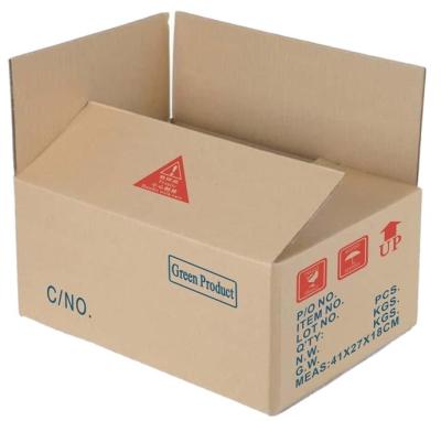 China Cheapest Disposable Bulk Customize Craft Cardboard With Printing Logo Corrugated Paper Storage Box For Shipping Moving for sale