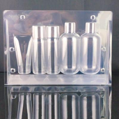 China Other 2 parts clear pvc packing box blister packaging for cosmetic products for sale