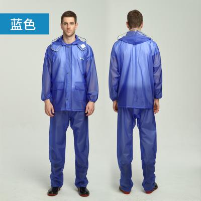 China Outdoor Adult Extra Thick Electric Pants Suit Rubber Plastic Rain Motorcycle Raincoat Pants Rain Jacket And Bib for sale