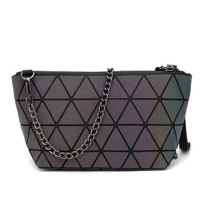 China Wholessale 2 in 1 Chained Cross - Lady Best Seller Cosmetic Women Handbag Bags Geometric Makeup Bag Ladies Body Bag giels for sale