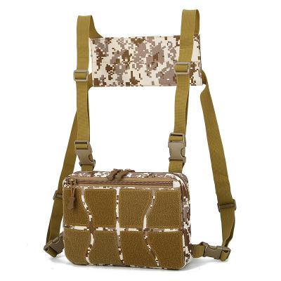 China Custom Water Proof Factory Sale Logo Camouflage Military Cross - Body Shoulder Installation Tactical Men Strap Bag Chest for sale