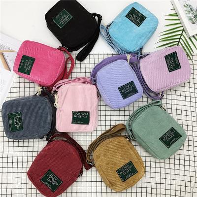 China Fashion Fashion Women Cross - Body Messenger Bag Corduroy Casual Shoulder Bags Ladies Handbag For Women for sale