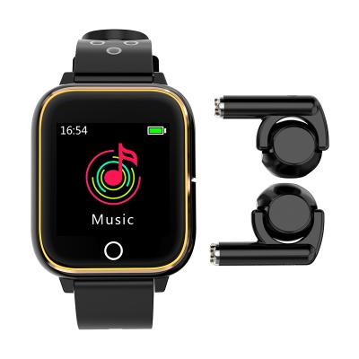 China Playback MP3 2020 NEW M6 TWS MP3 Sports Smartwatch with Wireless Earphone BT 2 in 1 Fitness Tracker Smart Wristband for sale